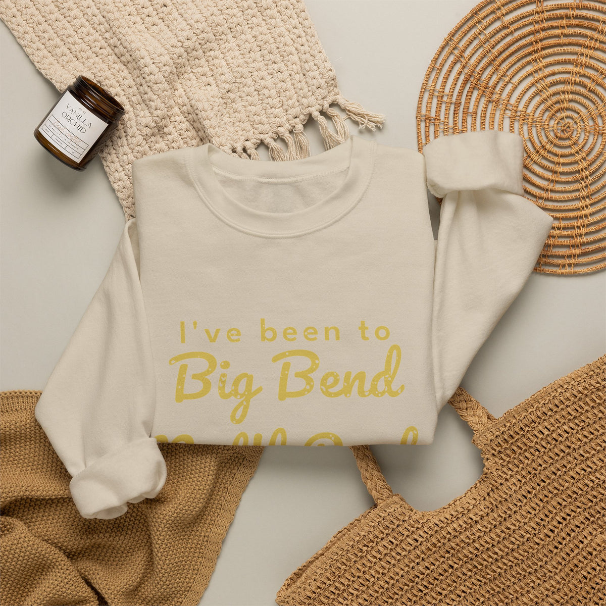 I've Been to Big Bend Nat'l Park Vintage Travel Crewneck Sweatshirt