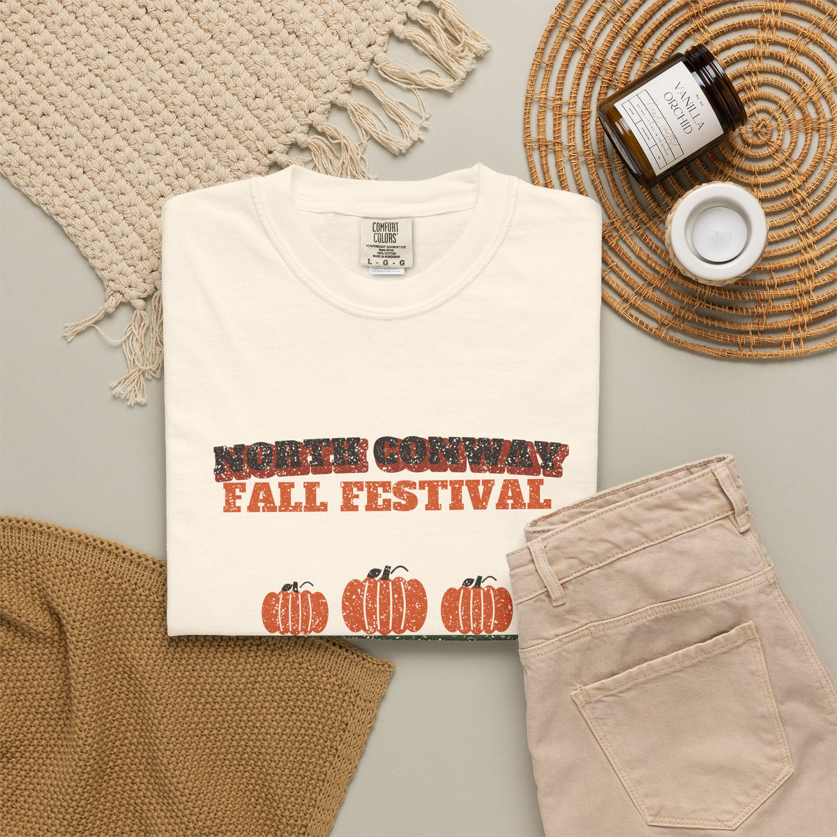 North Conway New Hampshire Fall Festival Hay Wagon T-Shirt