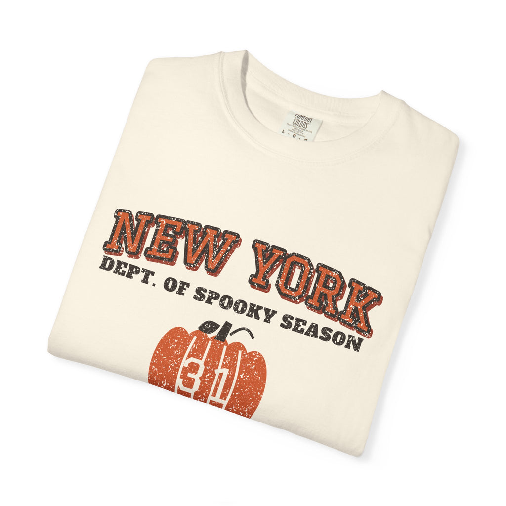 New York Dept. of Spooky Season Varsity T-Shirt