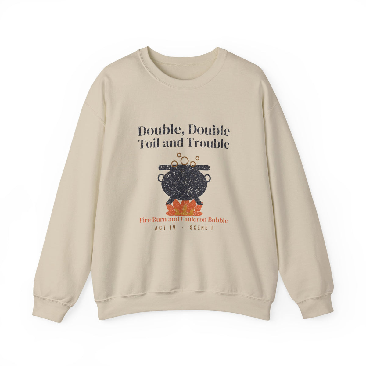 Double Double Toil and Trouble Cauldron Crewneck Sweatshirt