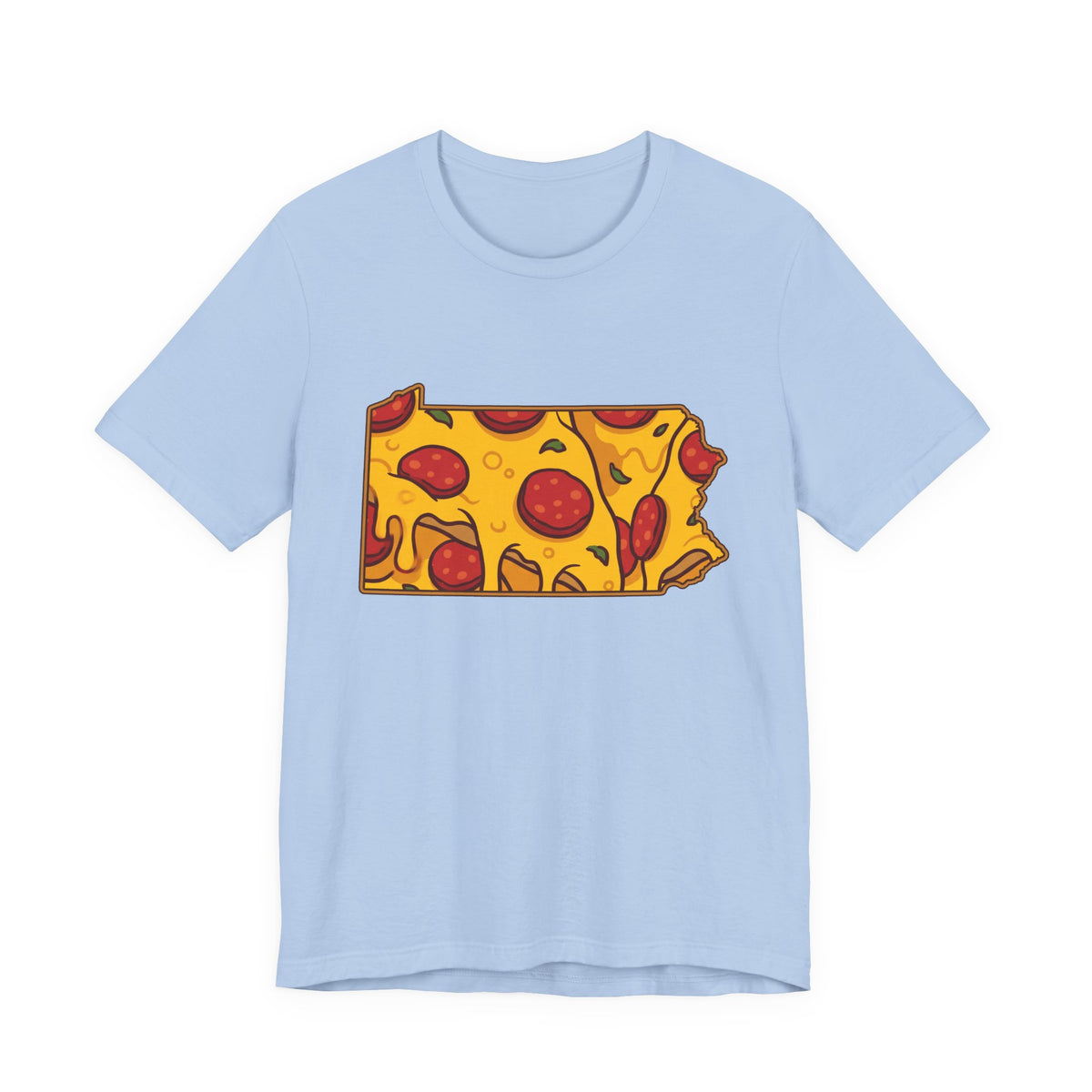 Pennsylvania Pizza Map T-Shirt