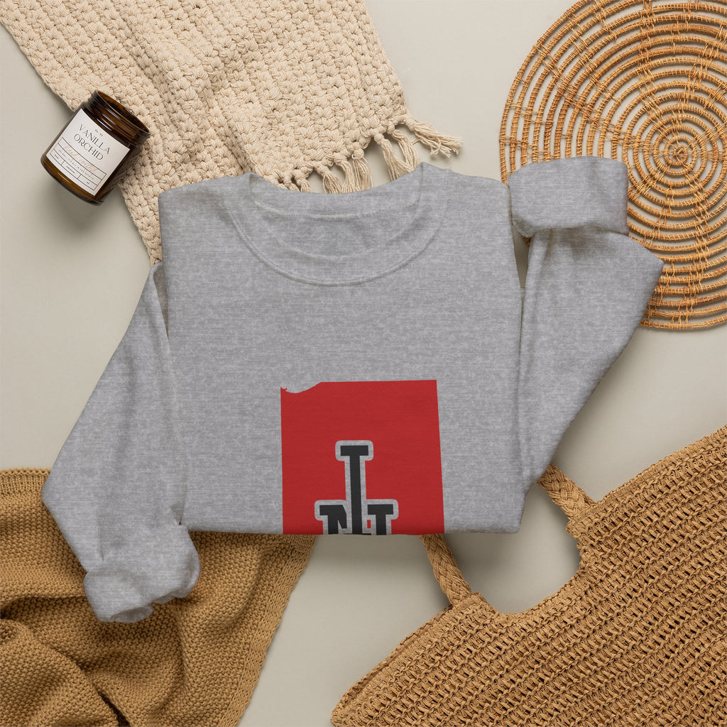 Indiana Varsity Monogram Map Crewneck Sweatshirt