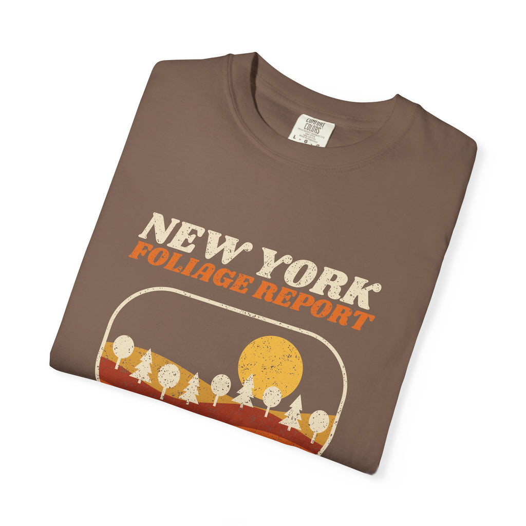 New York Foliage Report Retro Landscape T-Shirt