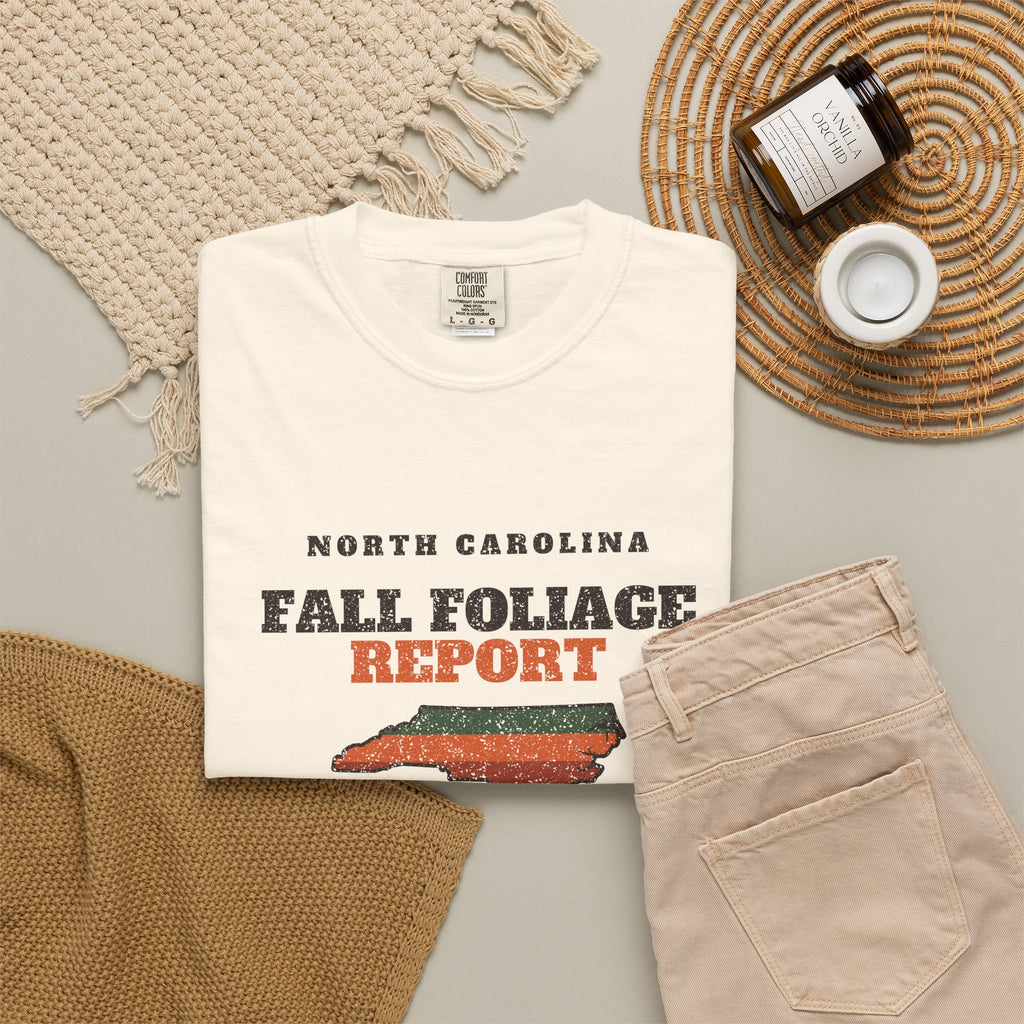 North Carolina Fall Foliage Report Map T-Shirt