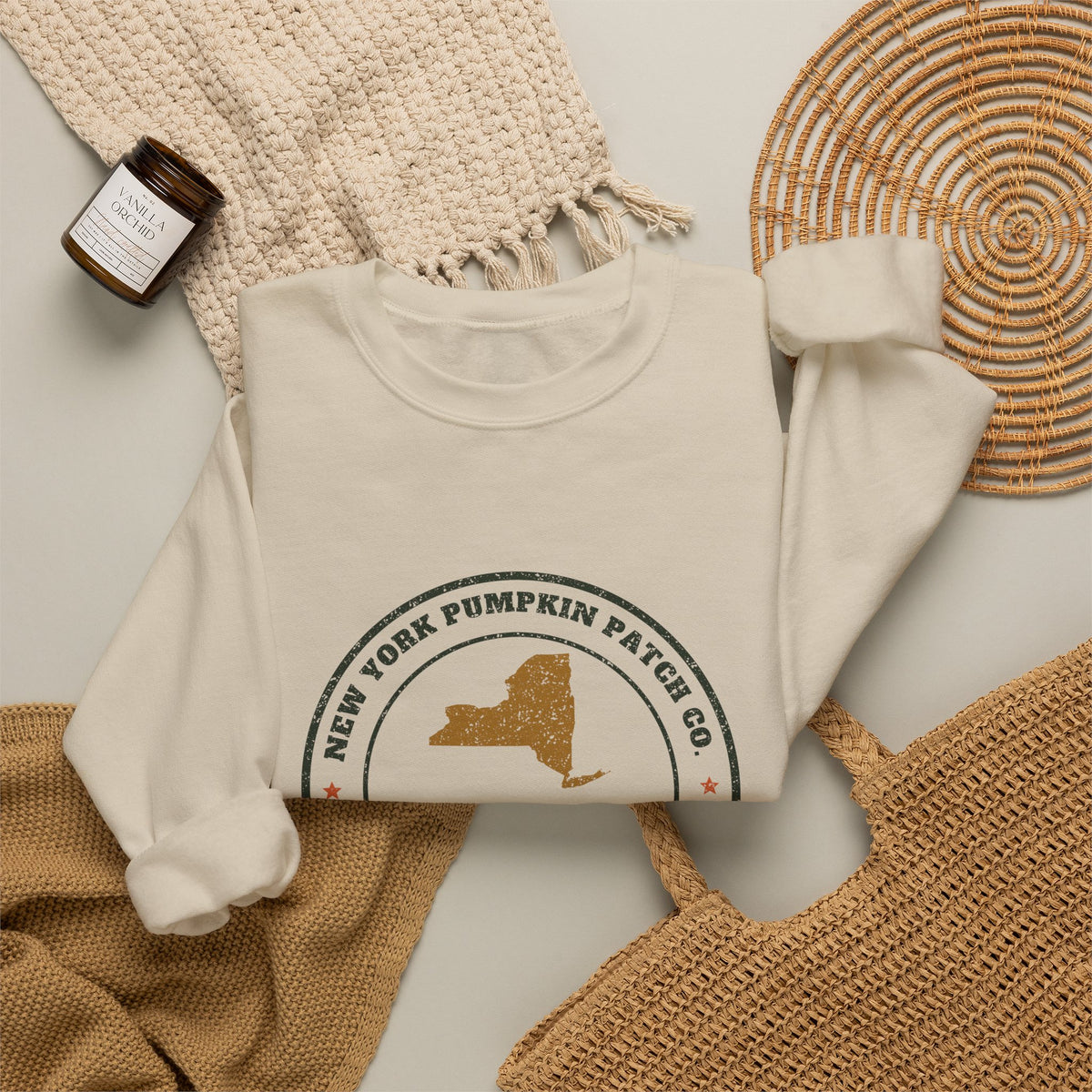 New York Pumpkin Patch Co. Badge Crewneck Sweatshirt