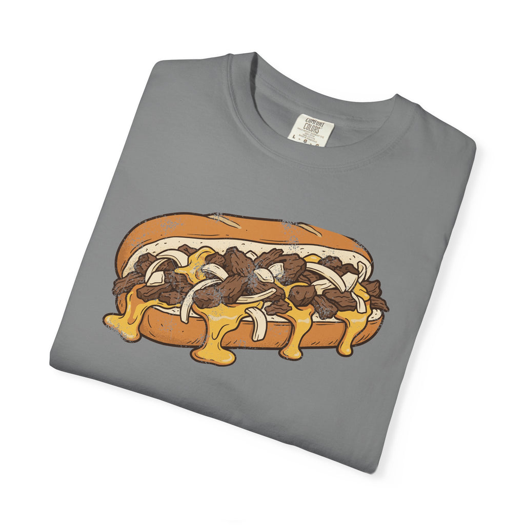 Philly Cheesesteak Retro Food Illustration T-Shirt