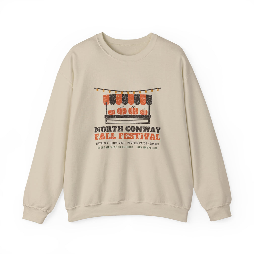 North Conway New Hampshire Fall Festival Farm Stand Crewneck Sweatshirt