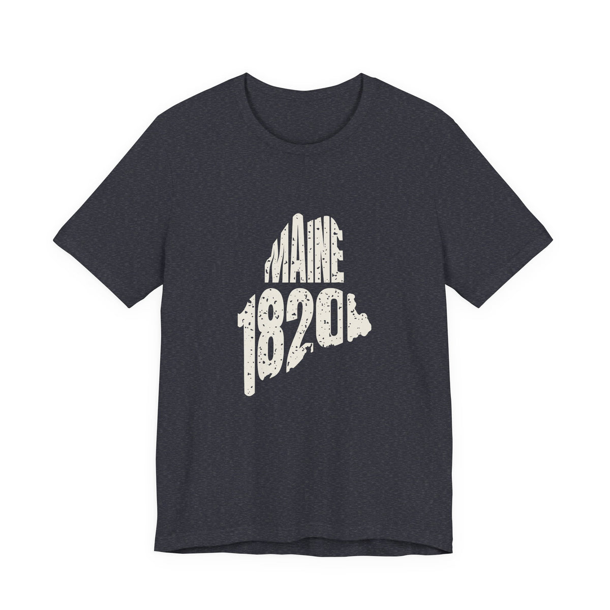 Maine Vintage Letters Map T-Shirt