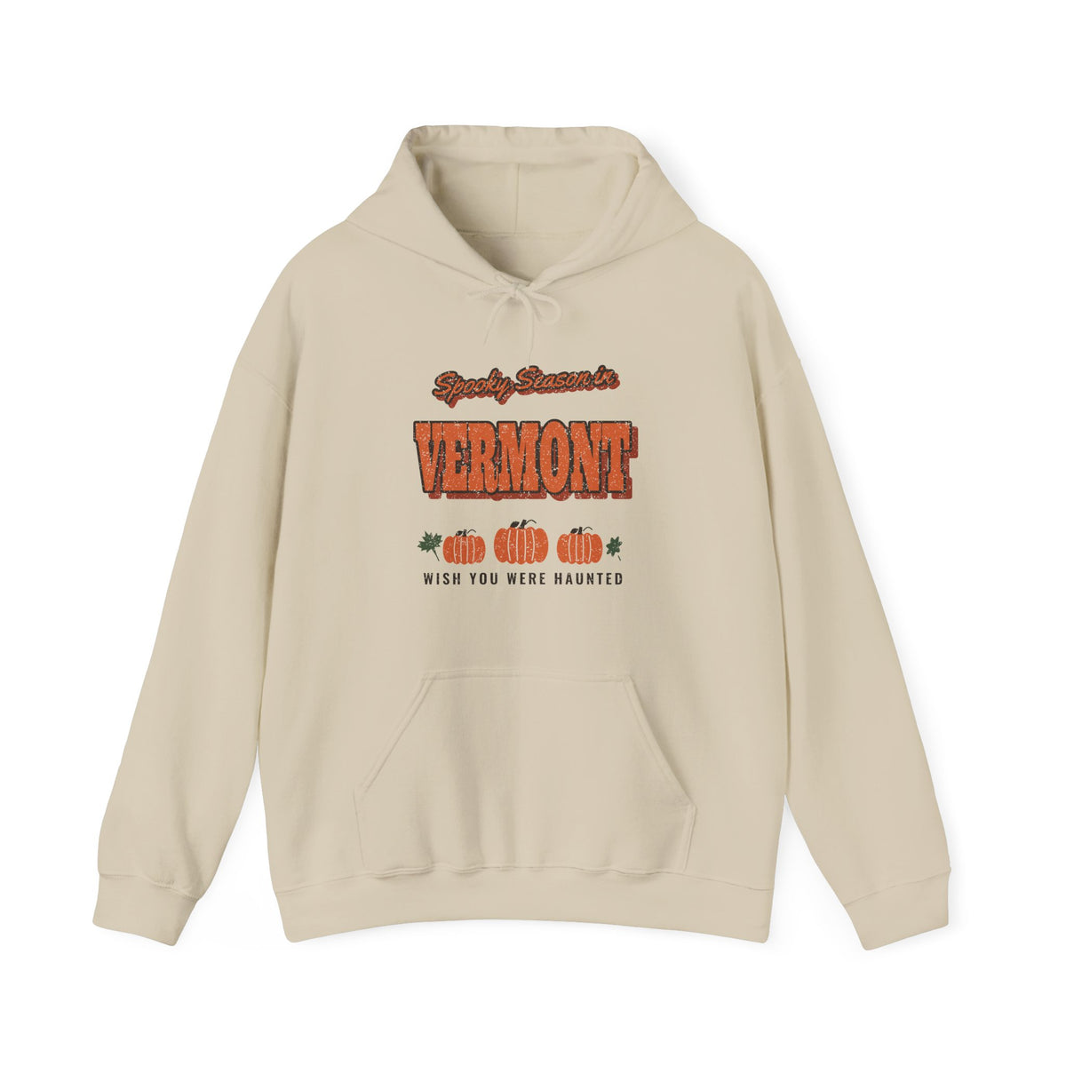 Spooky Season in Vermont Vintage Postcard Hoodie
