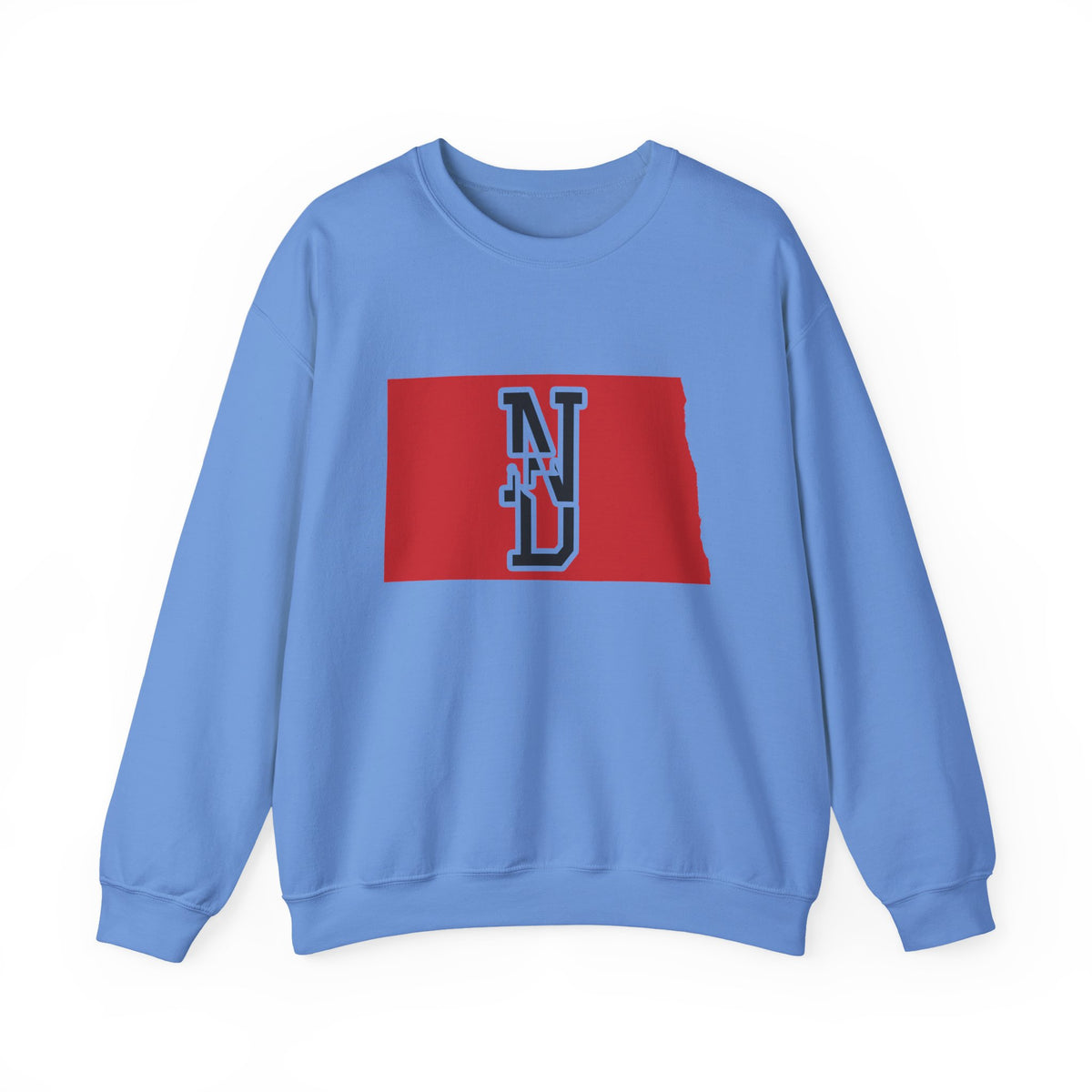North Dakota Varsity Monogram Map Crewneck Sweatshirt