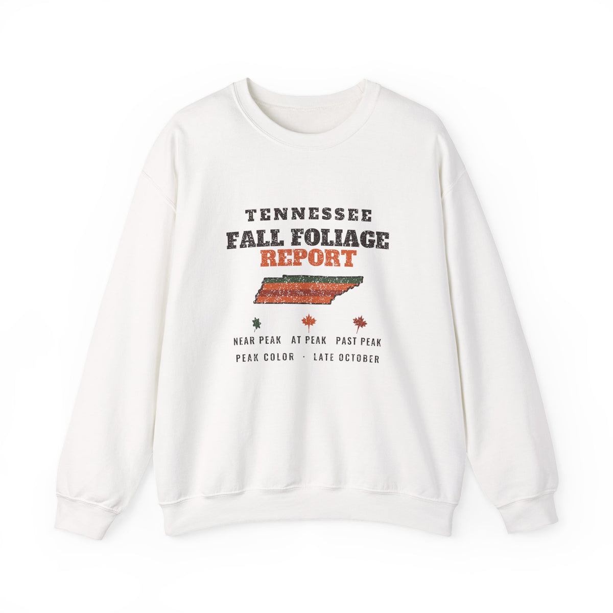 Tennessee Fall Foliage Report Map Crewneck Sweatshirt