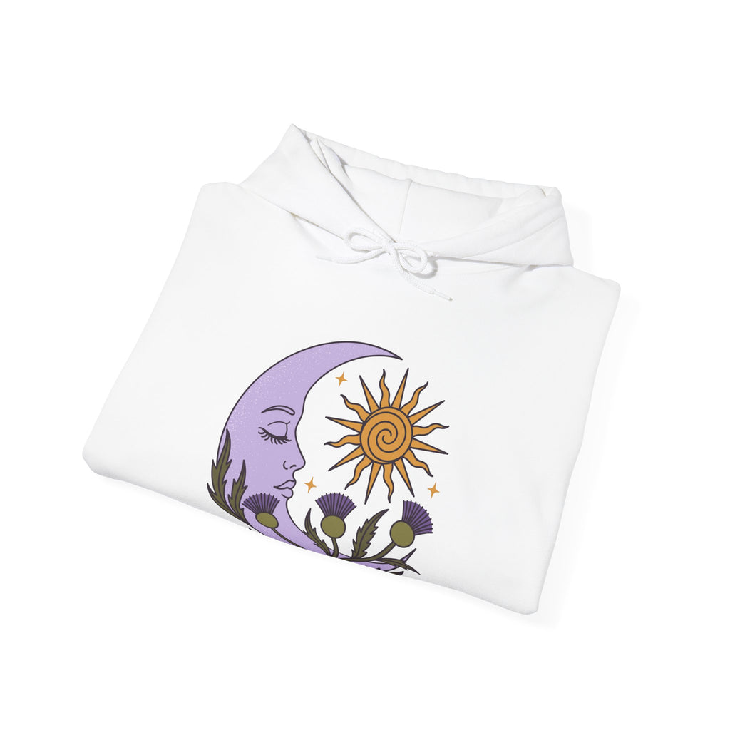 Thistle Moon Celestial Sun and Stars Hoodie