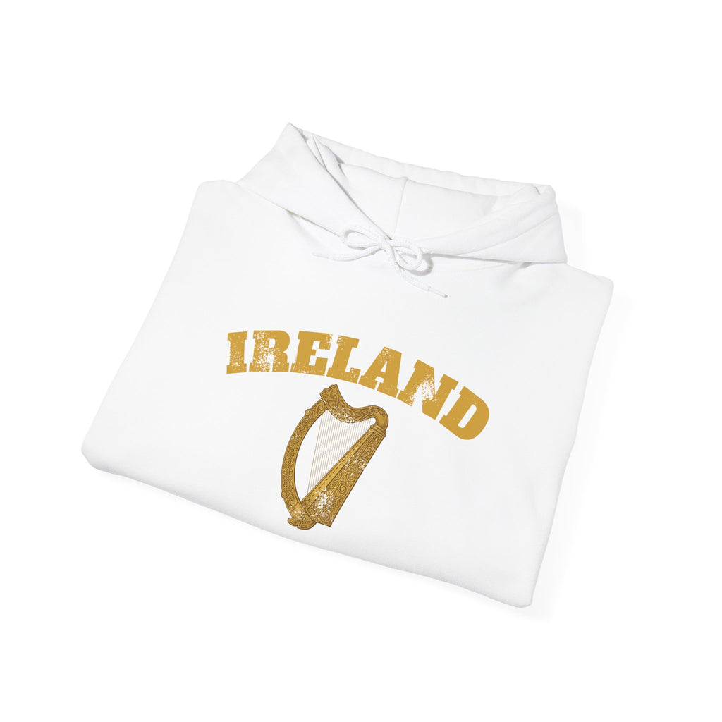 Ireland Vintage Celtic Harp Knotwork Hoodie