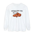 Buffalo Wings Blue Cheese Retro Food Illustration Long Sleeve Tee