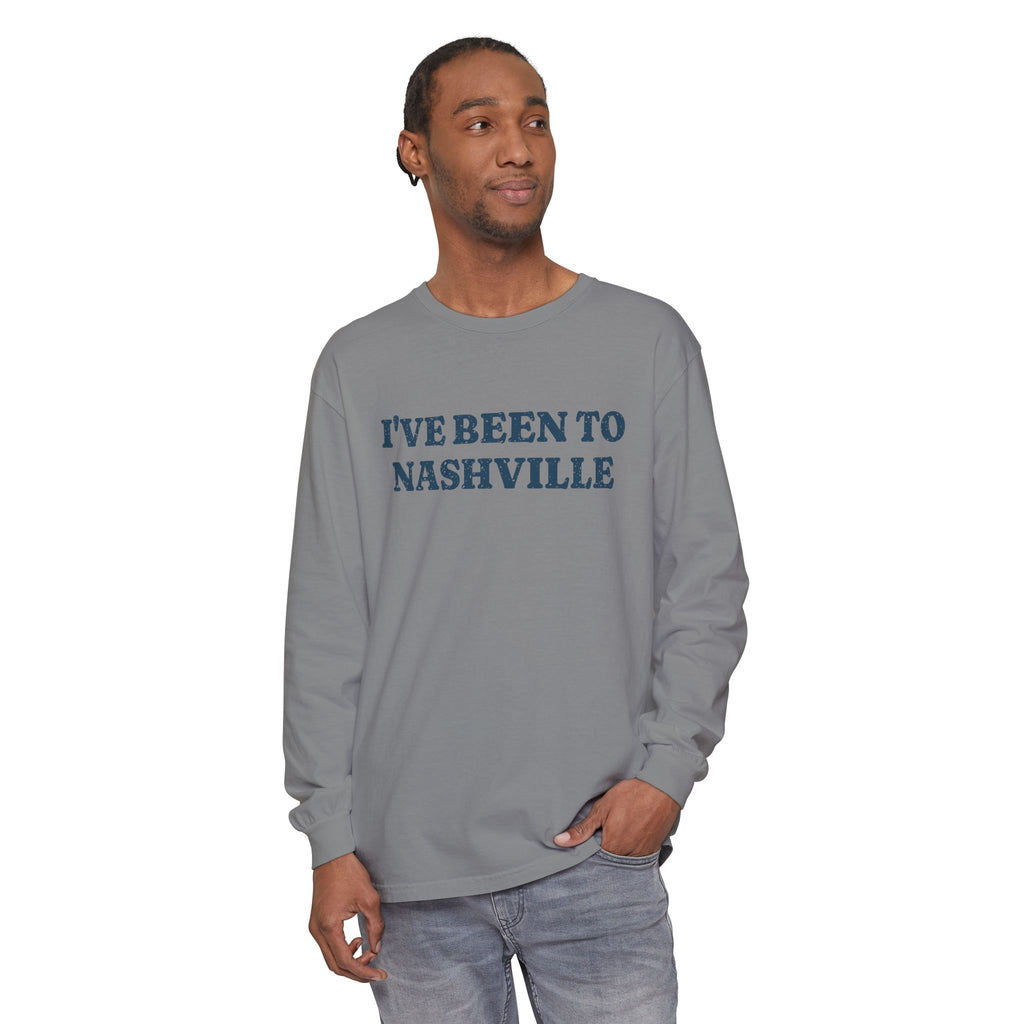 I've Been to Nashville Vintage Travel Souvenir Long Sleeve Tee