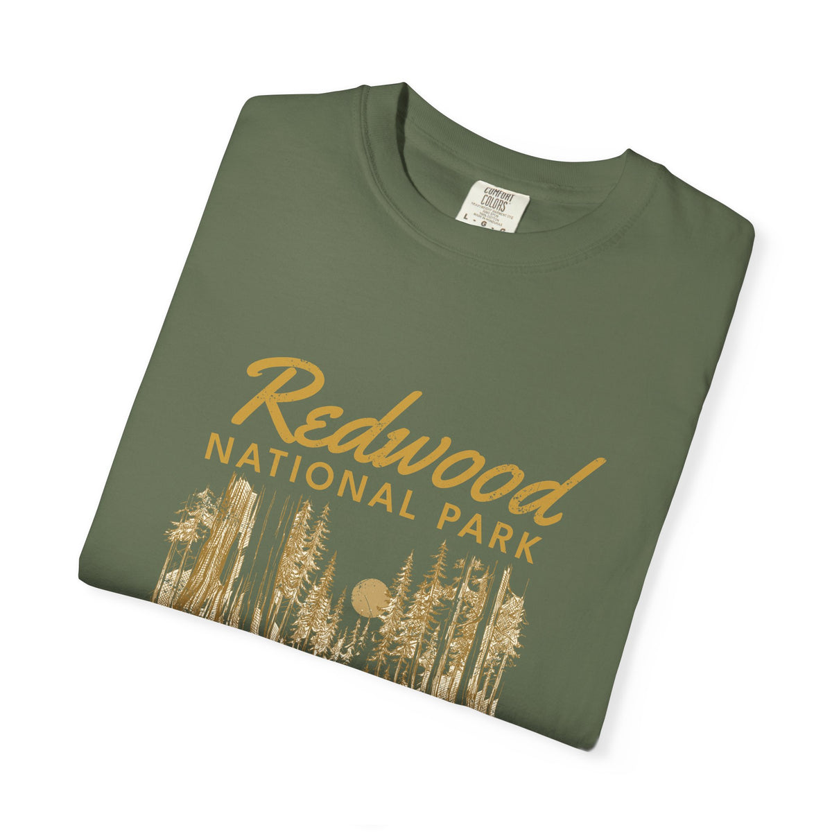 Redwood National Park Vintage Forest Sketch T-Shirt