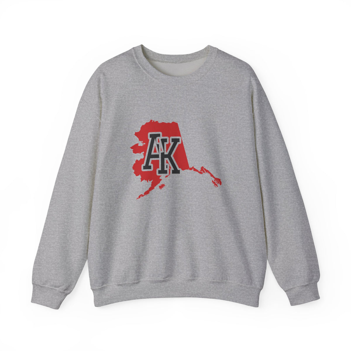 Alaska Varsity Monogram Map Crewneck Sweatshirt
