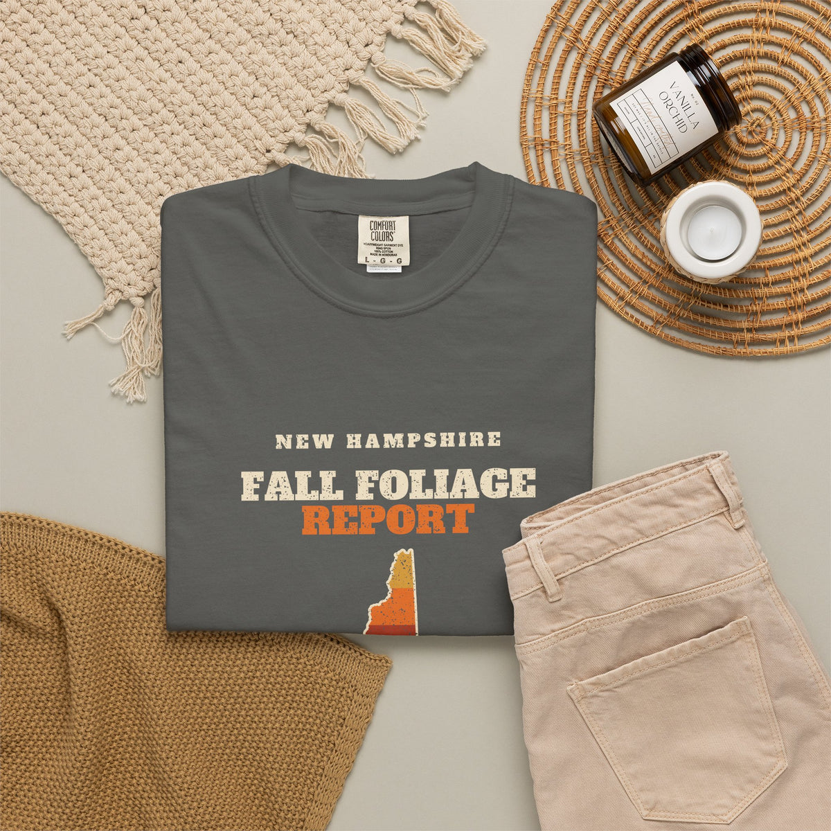 New Hampshire Fall Foliage Report Map T-Shirt