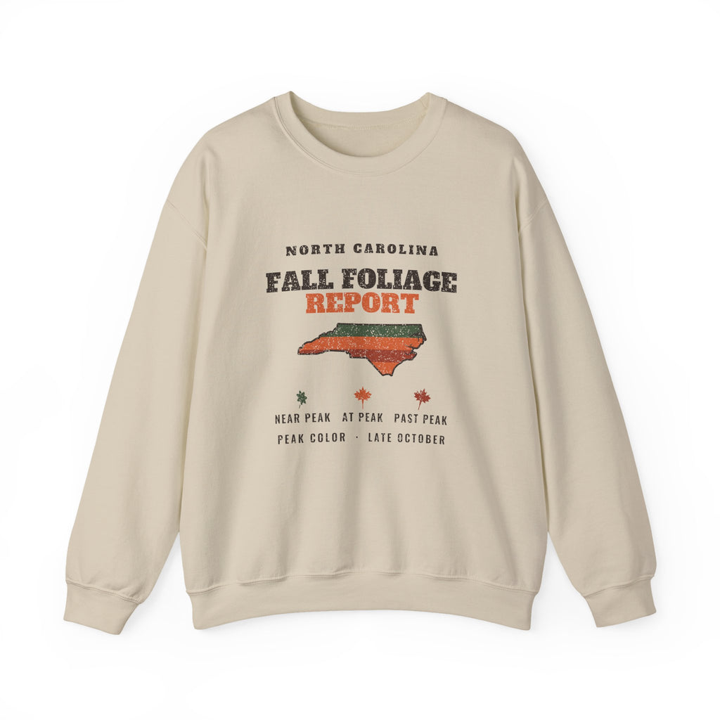 North Carolina Fall Foliage Report Map Crewneck Sweatshirt
