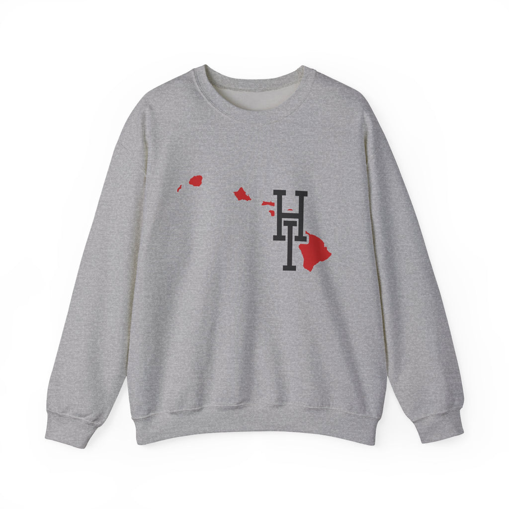 Hawaii Varsity Monogram Map Crewneck Sweatshirt