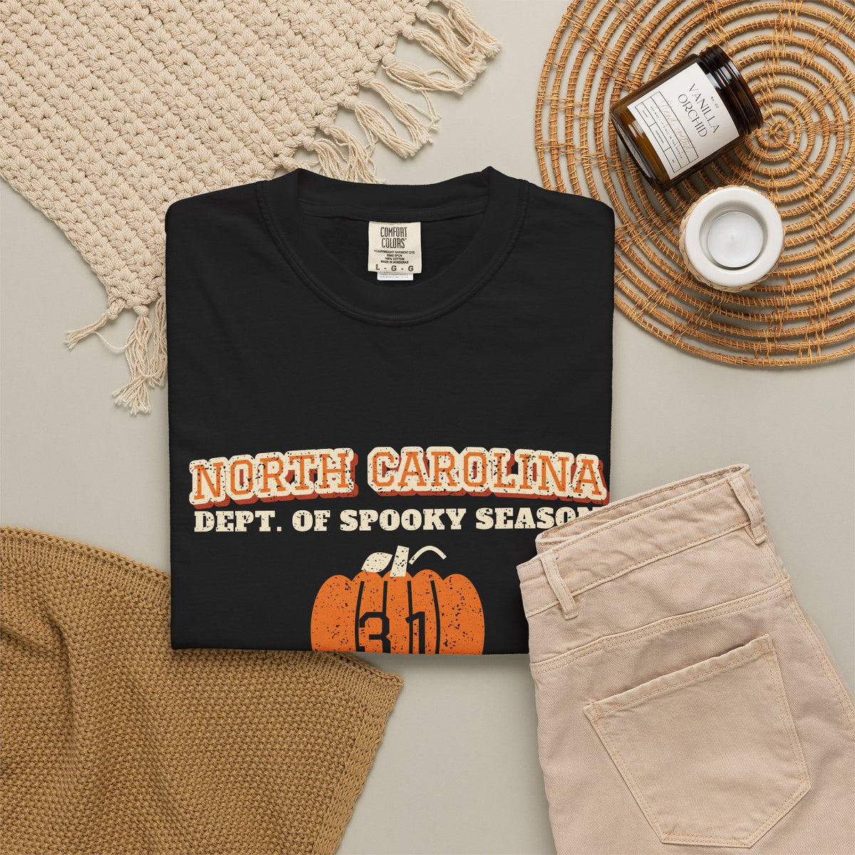 North Carolina Dept. of Spooky Season Varsity T-Shirt