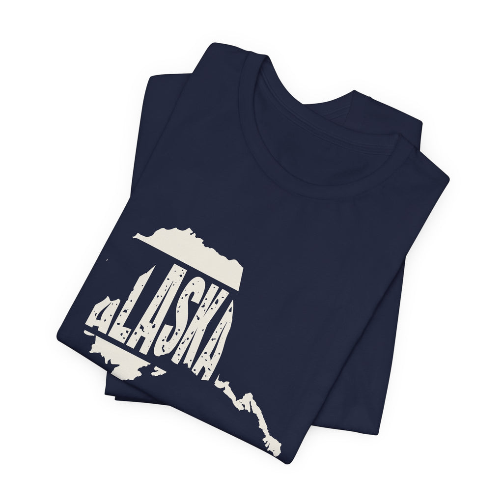 Alaska Vintage Letters Map T-Shirt