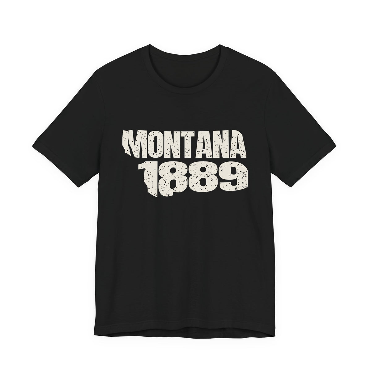 Montana Vintage Letters Map T-Shirt