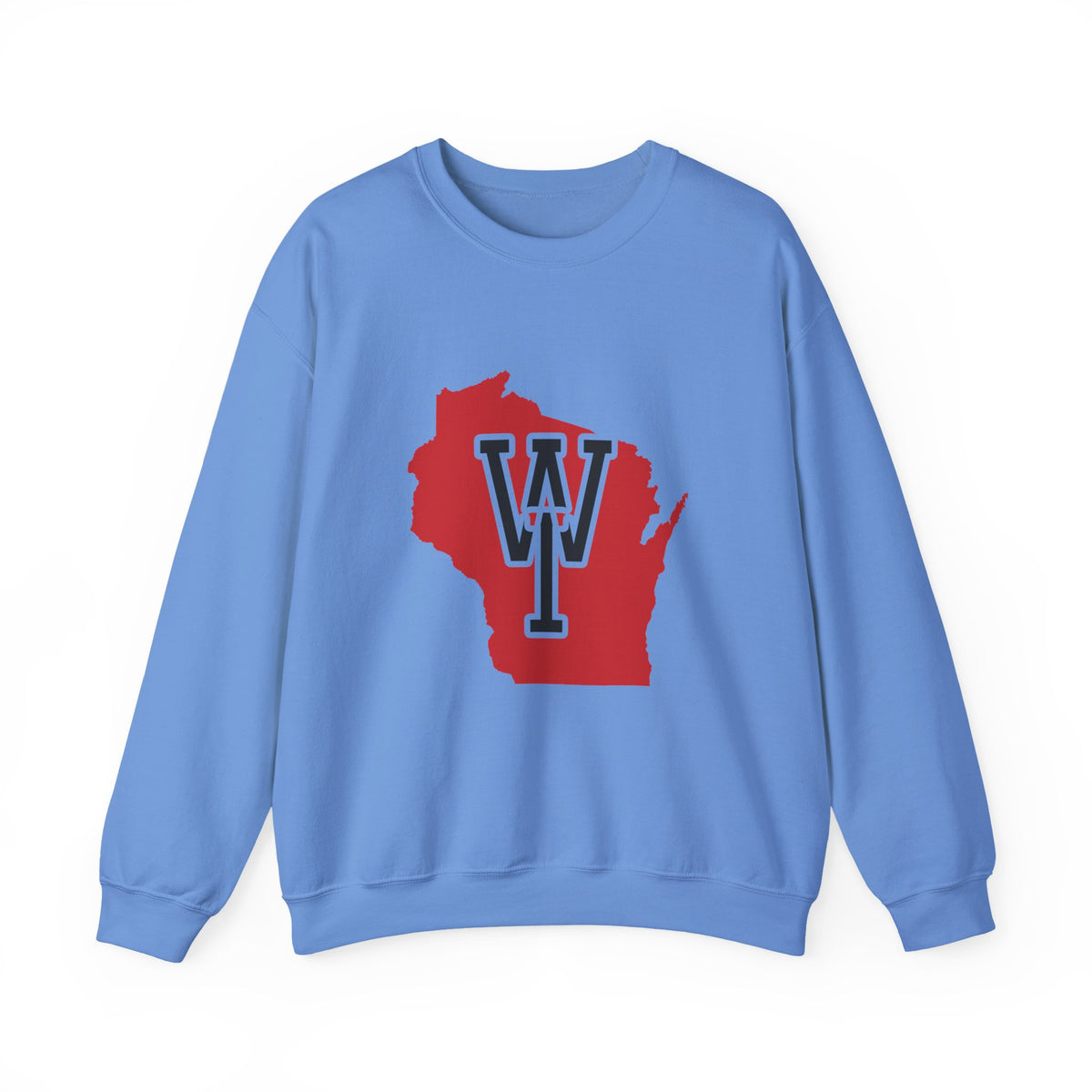 Wisconsin Varsity Monogram Map Crewneck Sweatshirt