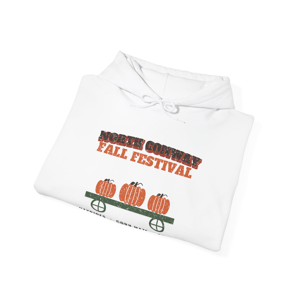 North Conway New Hampshire Fall Festival Hay Wagon Hoodie