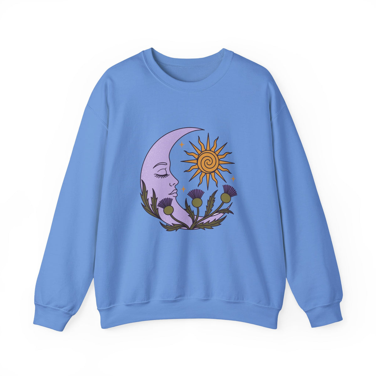 Thistle Moon Celestial Sun and Stars Crewneck Sweatshirt