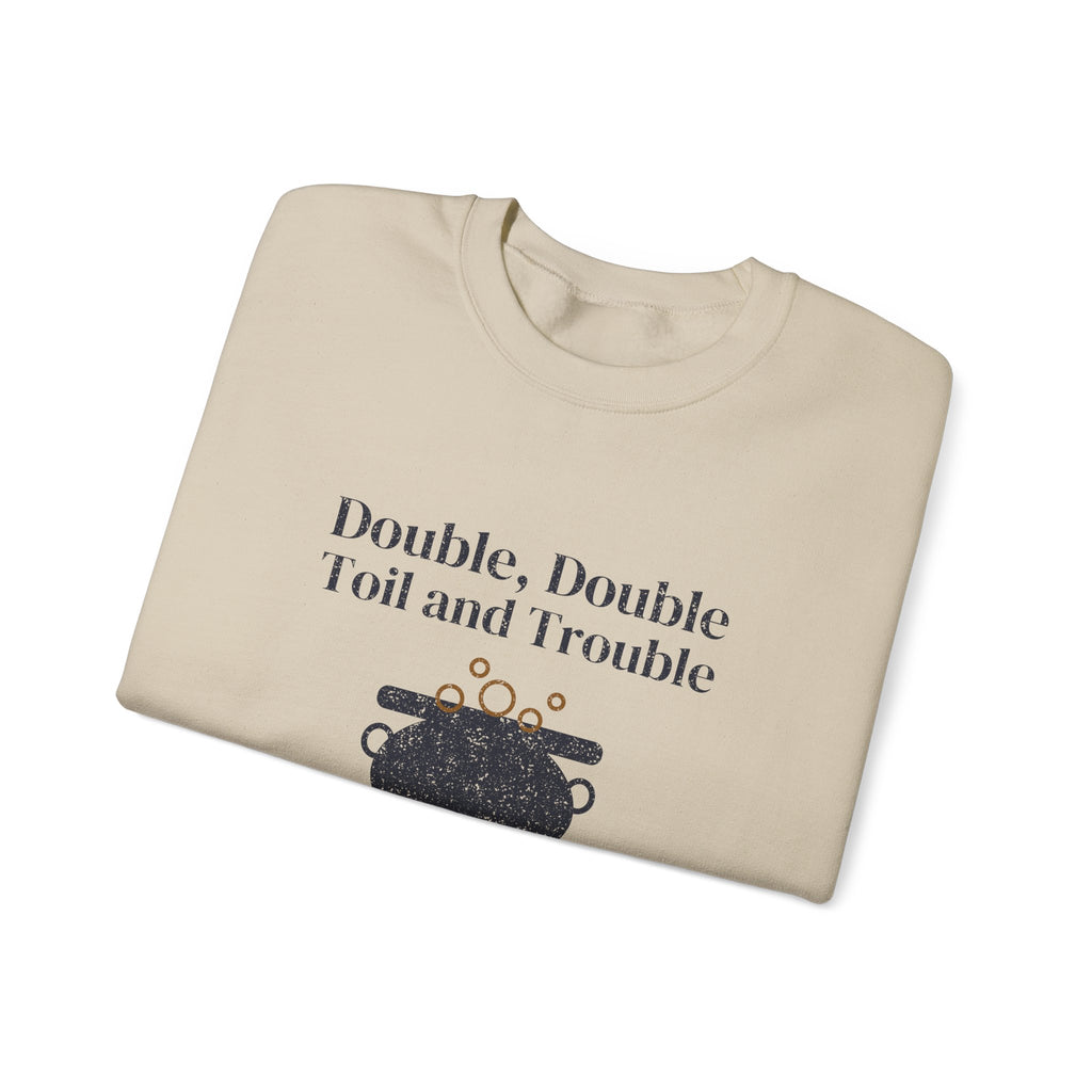 Double Double Toil and Trouble Cauldron Crewneck Sweatshirt
