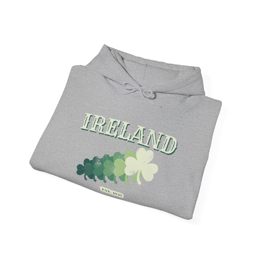 Ireland Est 1937 Vintage Ornate Lettering Hoodie