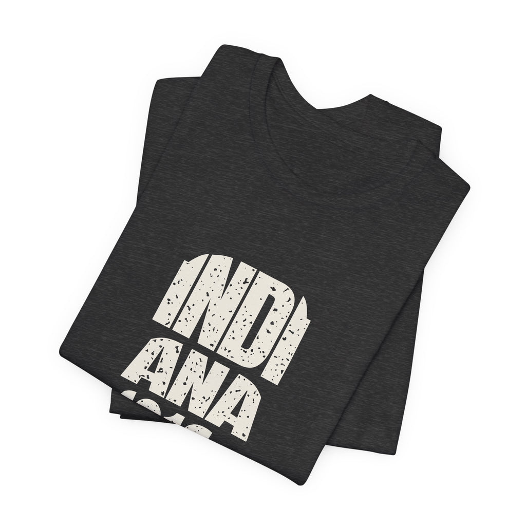 Indiana Vintage Letters Map T-Shirt