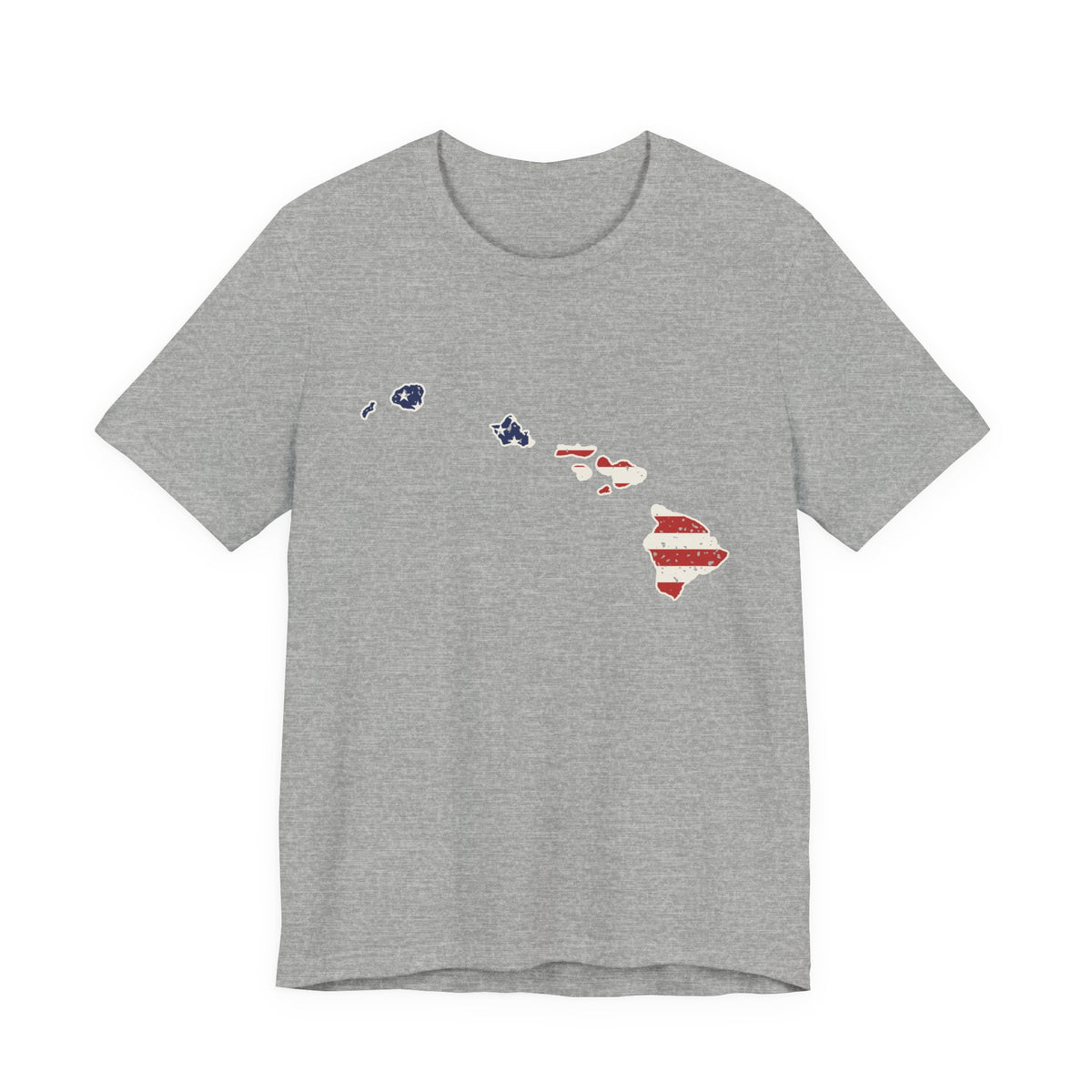 Hawaii American Flag Map T-Shirt