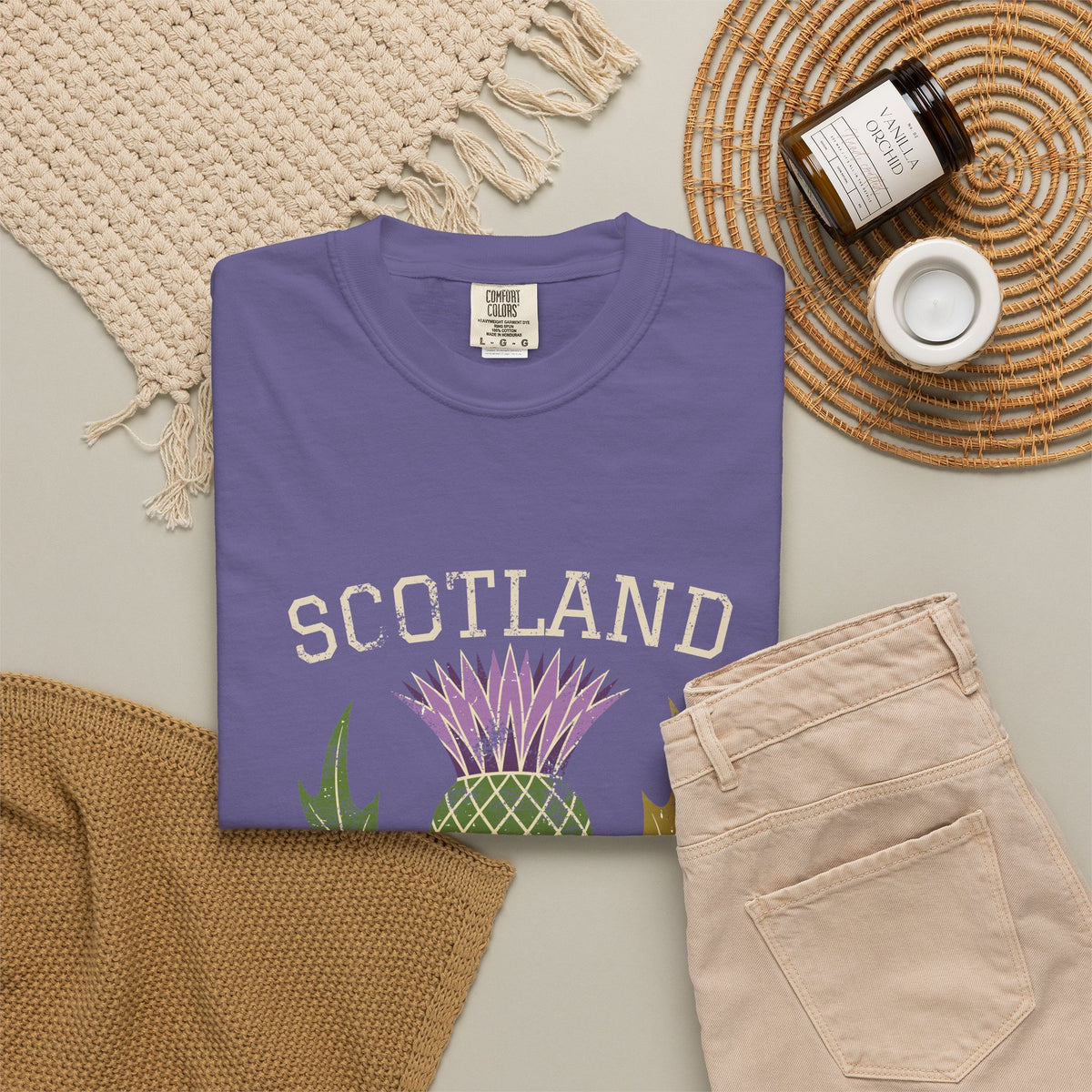 Scotland Thistle Vintage Emblem T-Shirt