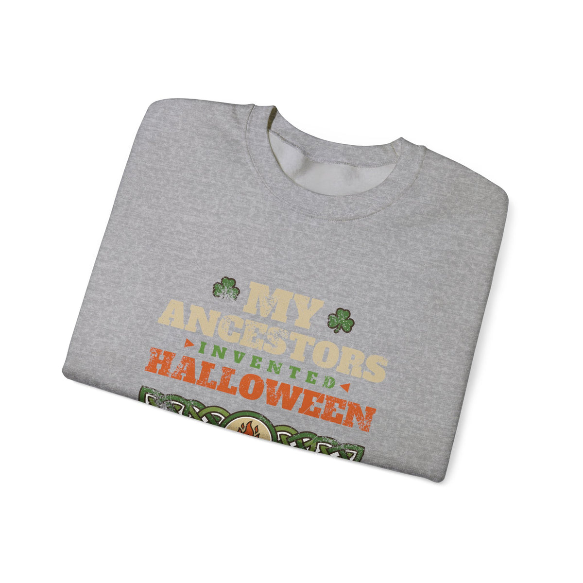 My Ancestors Invented Halloween Celtic Bonfire Crewneck Sweatshirt
