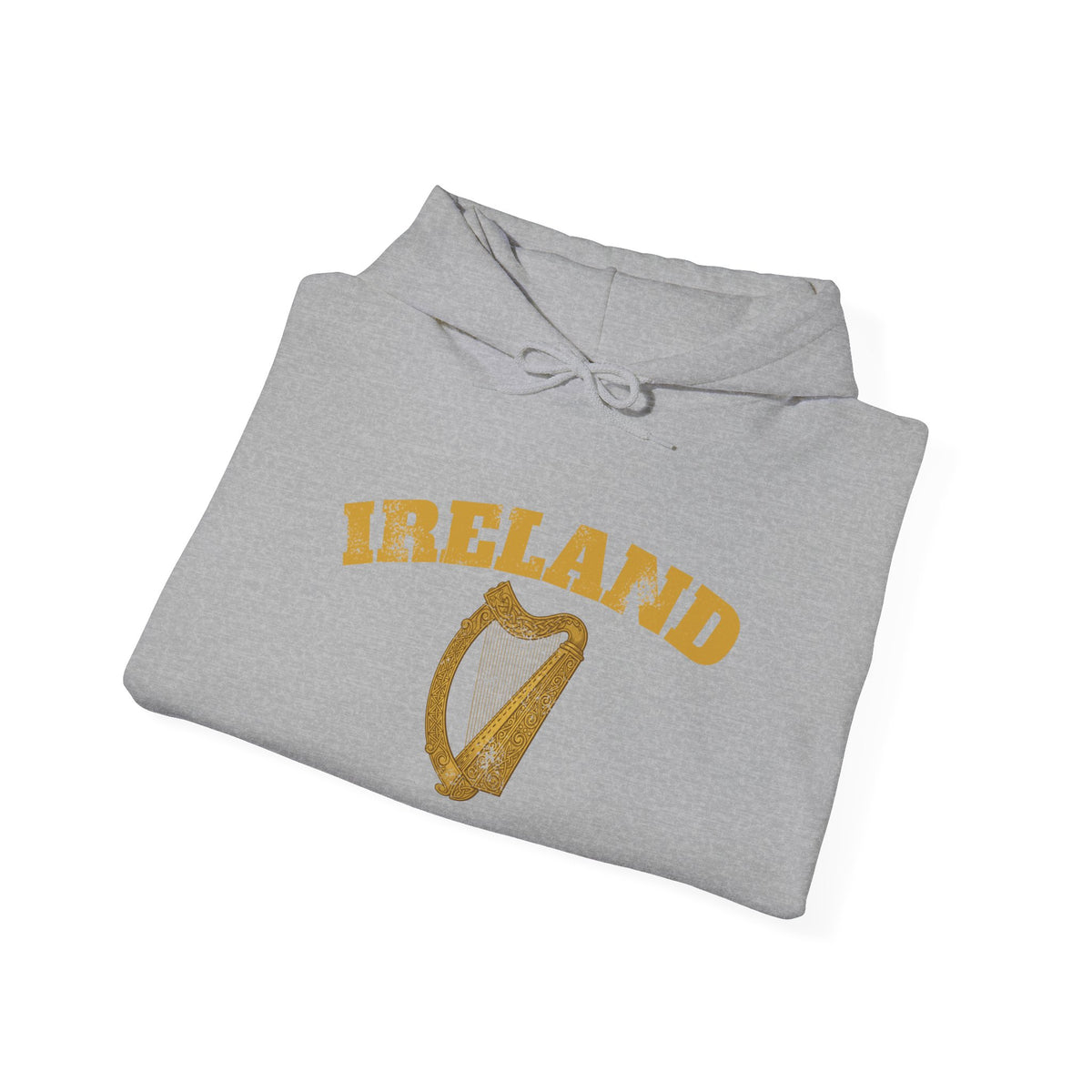 Ireland Vintage Celtic Harp Knotwork Hoodie