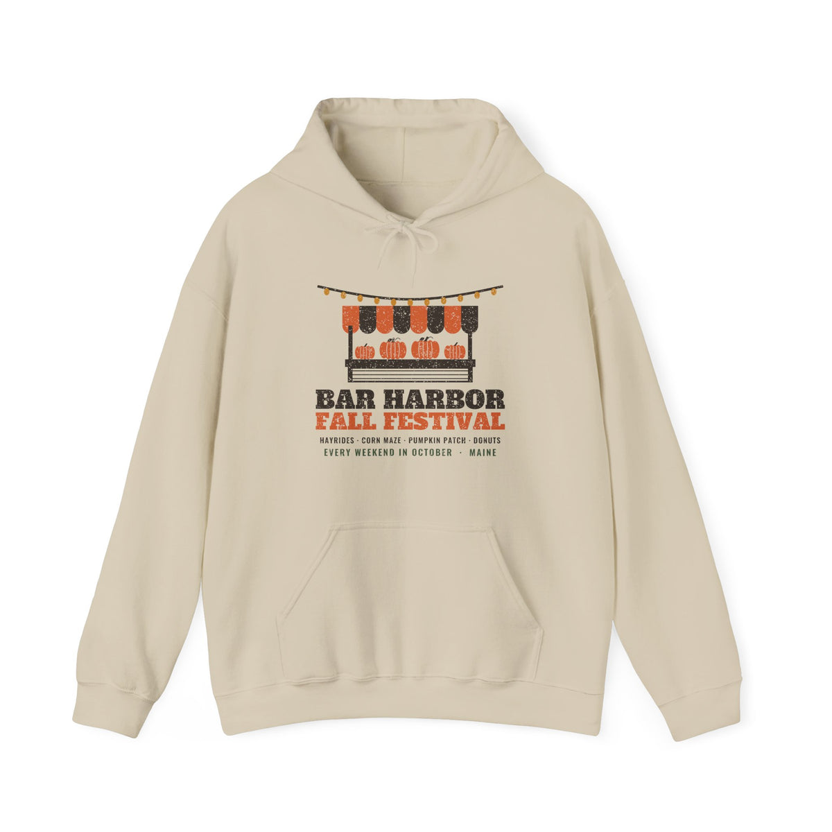 Bar Harbor Maine Fall Festival Farm Stand Hoodie