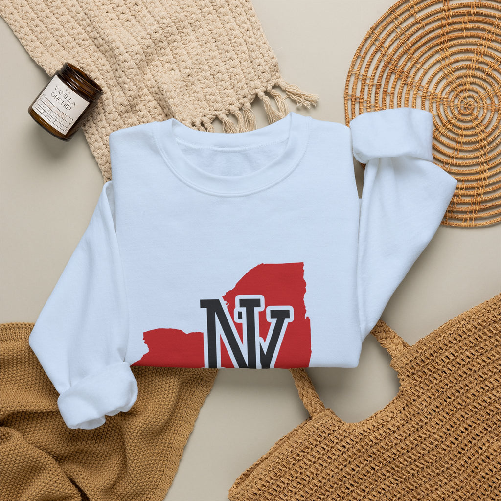 New York Varsity Monogram Map Crewneck Sweatshirt