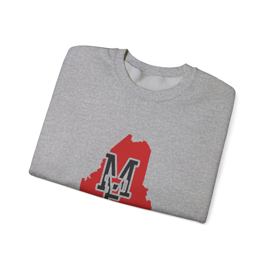 Maine Varsity Monogram Map Crewneck Sweatshirt