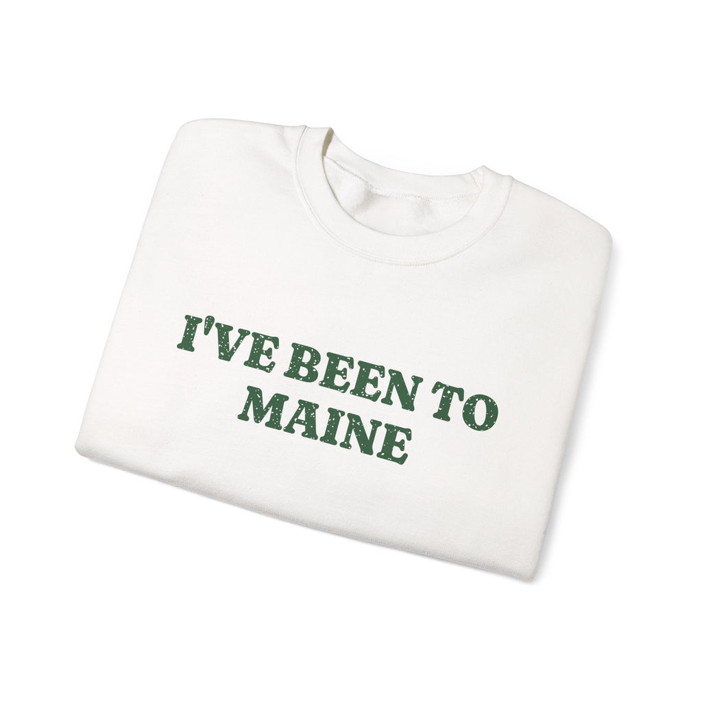 I've Been to Maine Vintage Travel Souvenir Crewneck Sweatshirt