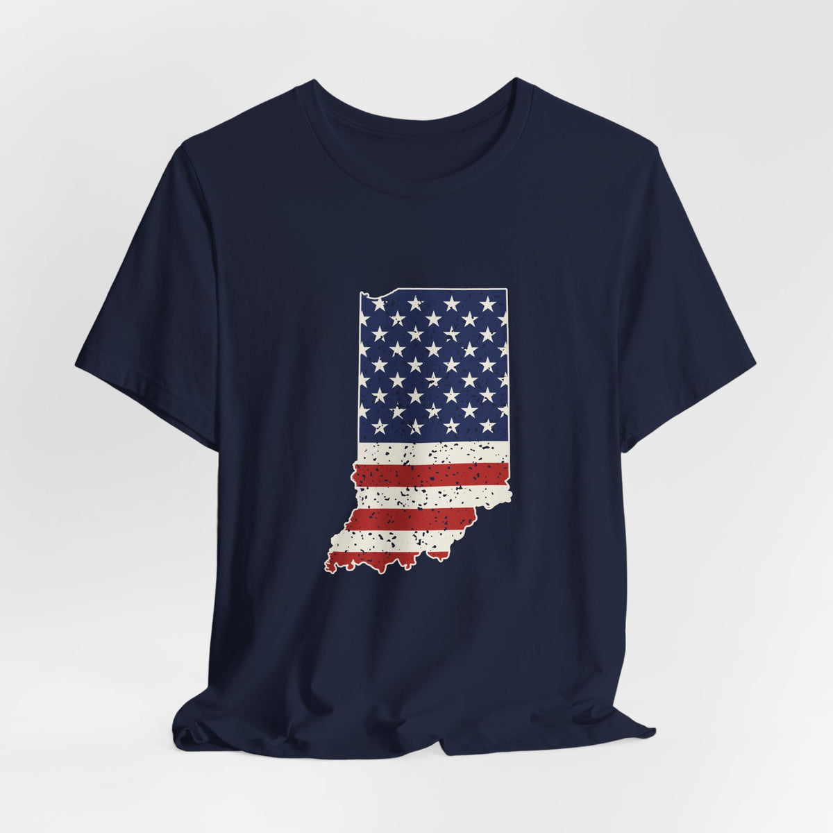 Indiana American Flag Map T-Shirt