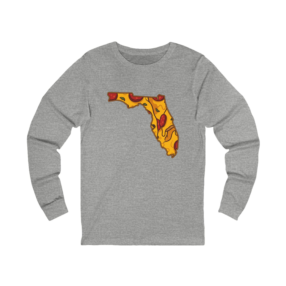 Florida Pizza Map Long Sleeve Tee