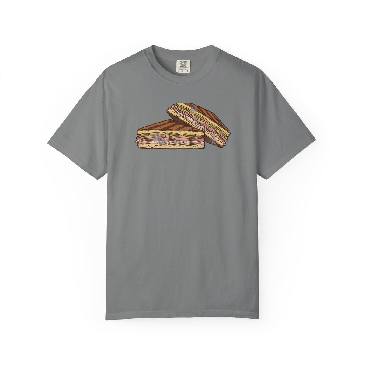Tampa Cuban Sandwich Retro Food Illustration T-Shirt