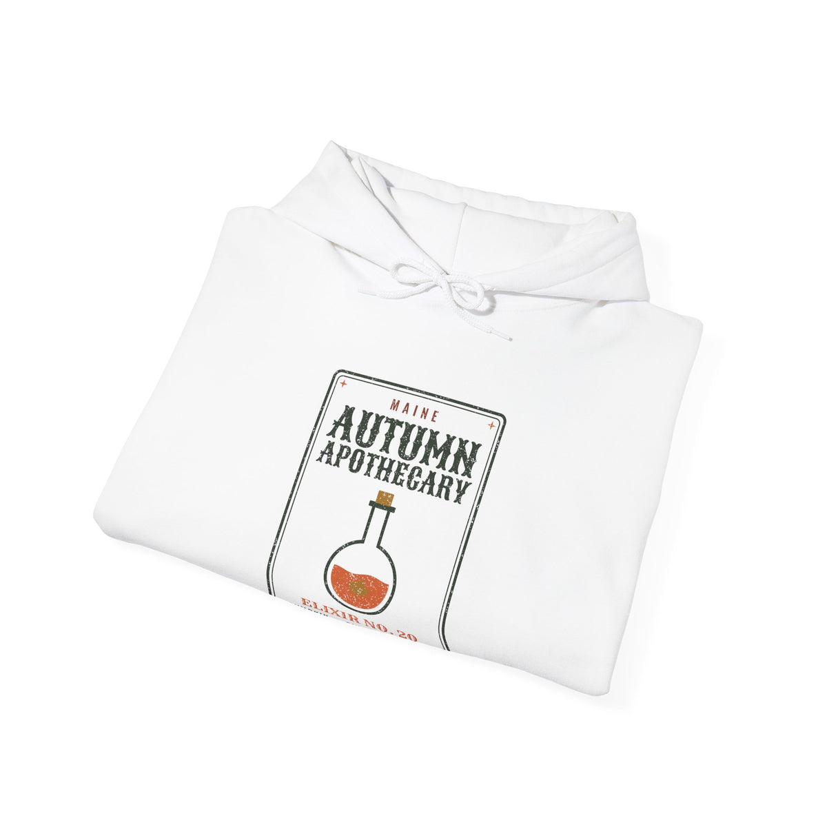 Maine Autumn Apothecary Label Hoodie
