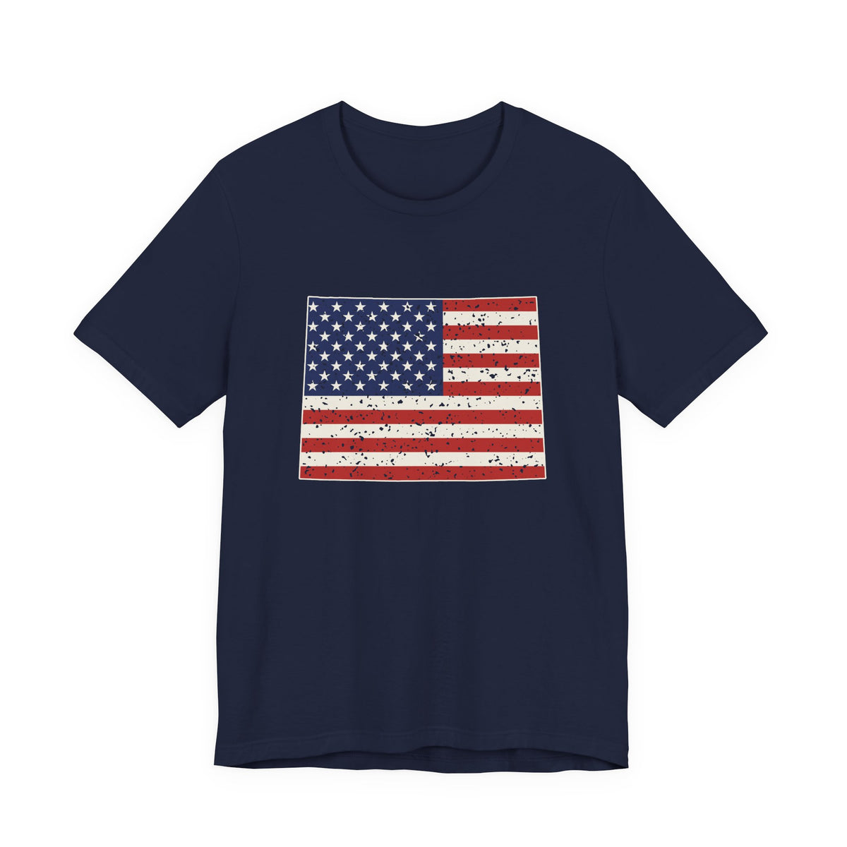 Wyoming American Flag Map T-Shirt