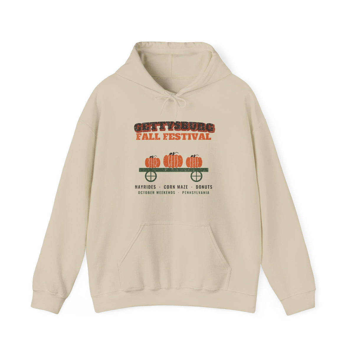 Gettysburg Pennsylvania Fall Festival Hay Wagon Hoodie