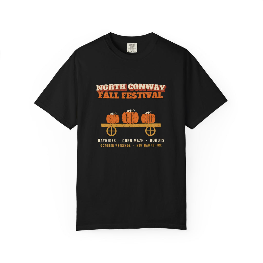 North Conway New Hampshire Fall Festival Hay Wagon T-Shirt