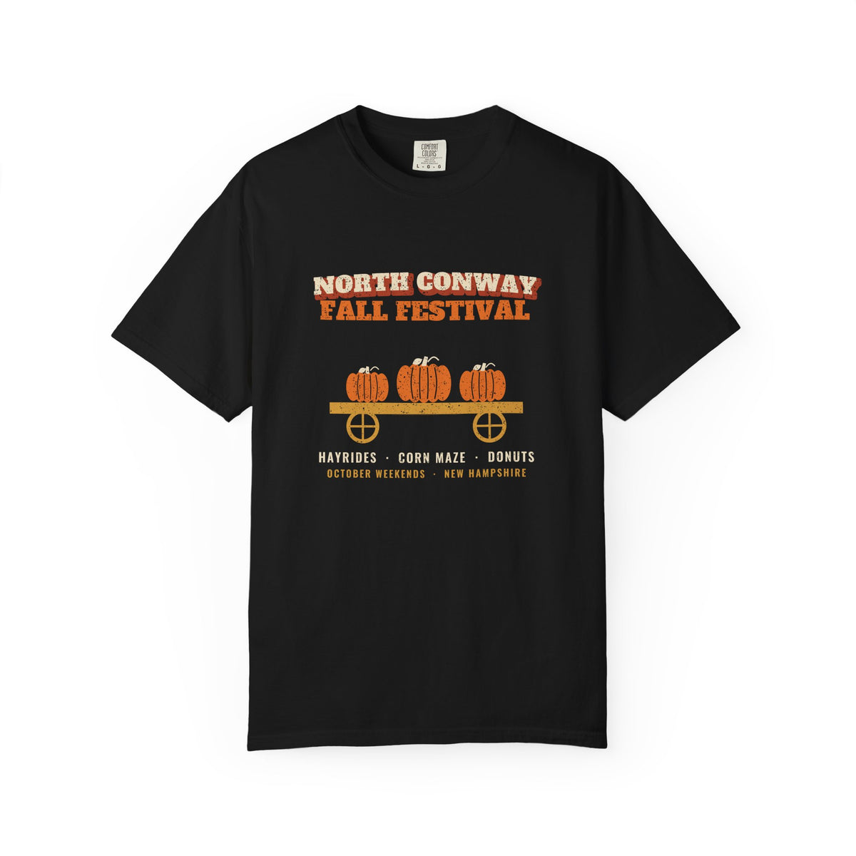 North Conway New Hampshire Fall Festival Hay Wagon T-Shirt