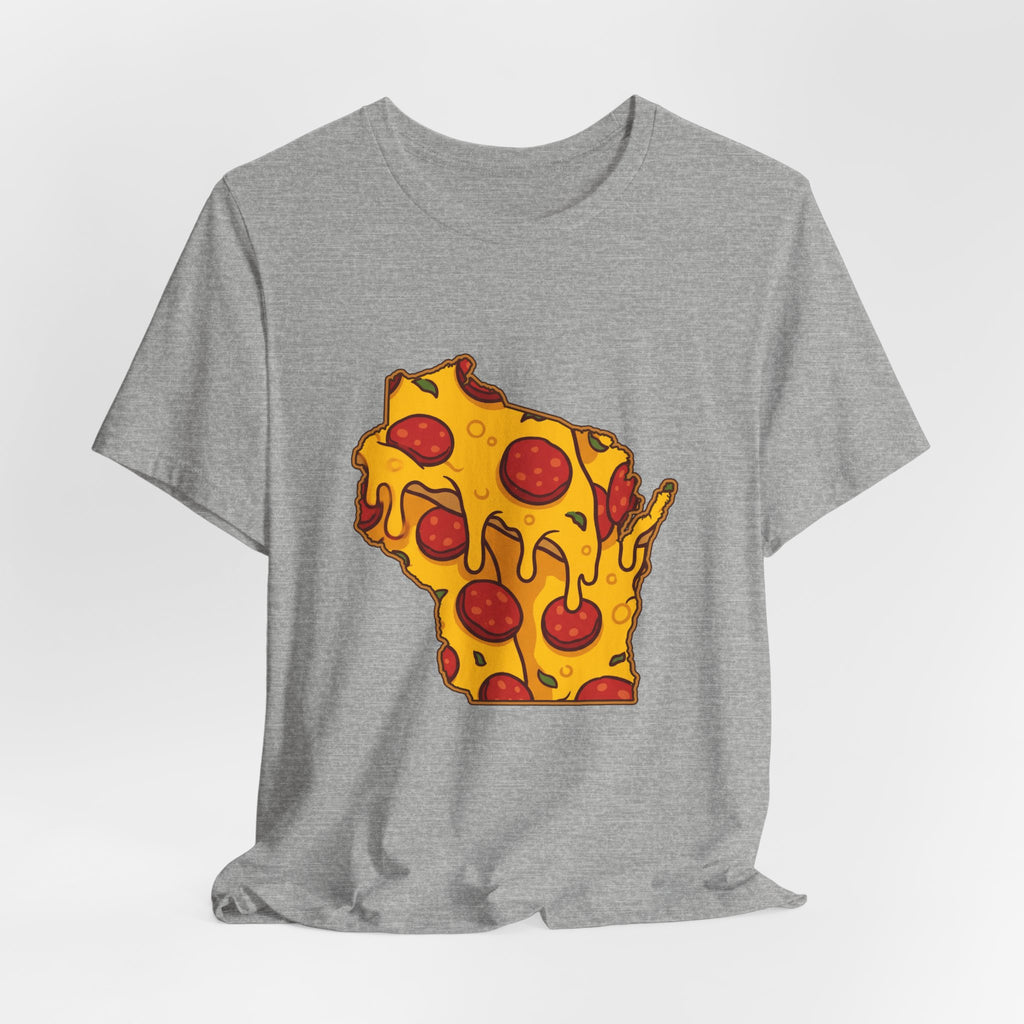 Wisconsin Pizza Map T-Shirt